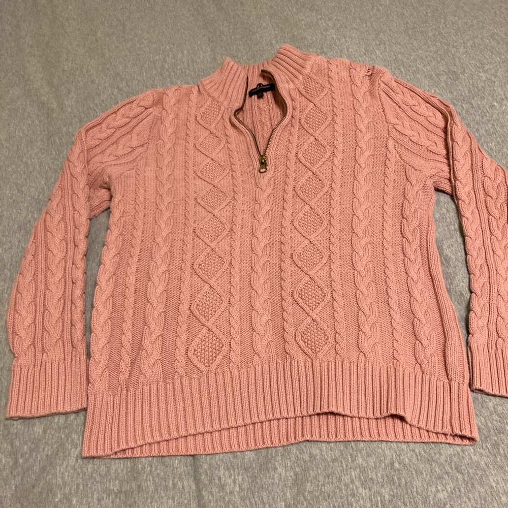 Jeanne Pierre pink sweater. Size Petite Large